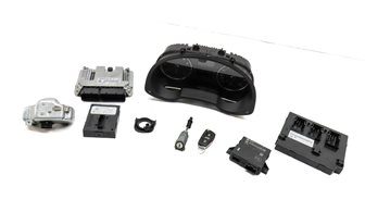 2015 AUDI Q3 (8U) 2.0L CCTA ENGINE ECM BCM IMMOBILIZER BODY MODULE KEY SET