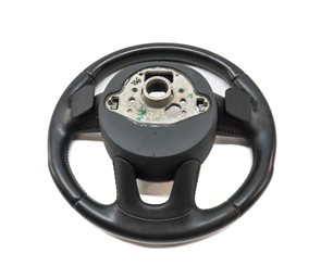 Thumbnail 5: 15-18 AUDI Q3 (8U) LEFT STEERING WHEEL w/ SWITCHES & SHIFT PADDLES (BLACK)