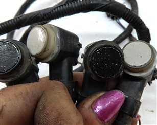 Thumbnail 5: 2010 LAND ROVER LR4 (L319) FRONT PARK ASSIST PDC SENSOR SET4 (White) w/ HARNESS