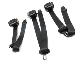 Thumbnail 3: 2010 LAND ROVER LR4 (L319) 2ND SECOND ROW REAR SEATBELT RETRACTOR SET 3 (Black)