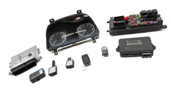 Thumbnail 4: 2010 LAND ROVER LR4 (L319) 5.0L NON SUPER ENGINE BODY SPEEDOMETER MODULE KEY SET