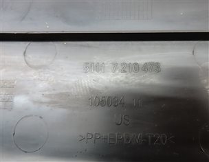 Thumbnail 6: 2011 BMW X3 (F25) FRONT LICENSE PLATE MOUNT BRACKET
