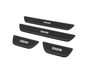 Thumbnail 1: 2011 BMW X3 (F25) FRONT REAR LEFT RIGHT DOOR SILL SCUFF PLATE SET 4 (BLACK)