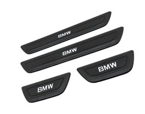 Thumbnail 3: 2011 BMW X3 (F25) FRONT REAR LEFT RIGHT DOOR SILL SCUFF PLATE SET 4 (BLACK)