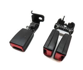 Thumbnail 1: 2011 BMW X3 (F25) REAR LEFT RIGHT CENTER SEATBELT BUCKLE RECEIVER SET3 (Black)