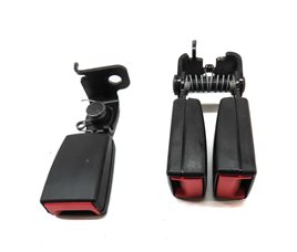 Thumbnail 2: 2011 BMW X3 (F25) REAR LEFT RIGHT CENTER SEATBELT BUCKLE RECEIVER SET3 (Black)