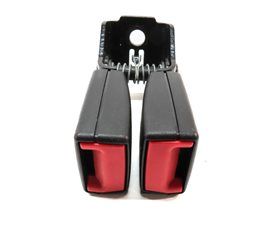 Thumbnail 4: 2011 BMW X3 (F25) REAR LEFT RIGHT CENTER SEATBELT BUCKLE RECEIVER SET3 (Black)