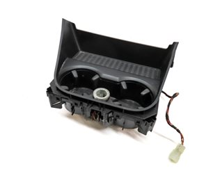 Thumbnail 1: 2011 BMW X3 (F25) FRONT CENTER CONSOLE CUPHOLDER CUP HOLDER ASSEMBLY (BLACK)