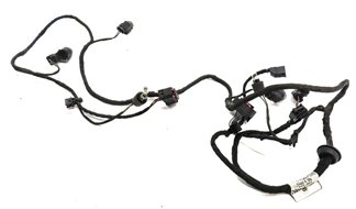 2012 AUDI A7 (C7 4G8) REAR PARK ASSIST PDC SENSOR SET/4 w/HARNESS (SILVER)