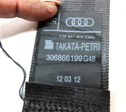 Thumbnail 5: 2012 AUDI A7 (C7 4G8) REAR LEFT SEAT SEATBELT RETRACTOR (BLACK)