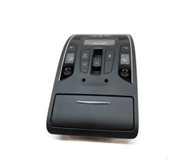 Thumbnail 2: 2012 AUDI A7 (C7 4G8) FRONT OVERHEAD DOME LIGHT LAMP w/SWITCHES (BLACK)