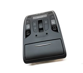 Thumbnail 3: 2012 AUDI A7 (C7 4G8) FRONT OVERHEAD DOME LIGHT LAMP w/SWITCHES (BLACK)