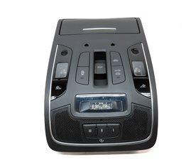 Thumbnail 5: 2012 AUDI A7 (C7 4G8) FRONT OVERHEAD DOME LIGHT LAMP w/SWITCHES (BLACK)