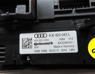 Thumbnail 7: 2012-2017 AUDI A6 S6 A7 S7 (C7 4G8) FRONT HEATER A/C TEMPERATURE CONTROL PANEL
