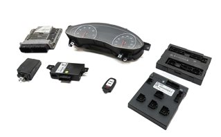2012 AUDI A6 A7 (C7) 3.0L CGXB SUPERCHARGED ENGINE IMMOBILIZER MODULE KEY SET