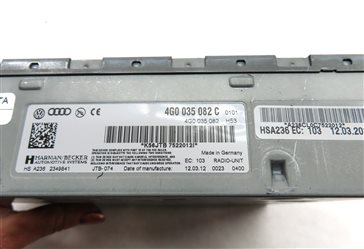 Thumbnail 5: 12 AUDI A7 C7 4G8 HARMAN BECKER AM/FM RADIO STEREO AUDIO RECEIVER CONTROL MODULE