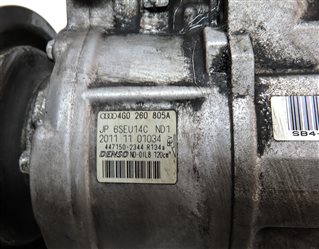 Thumbnail 7: 2012-2015 AUDI A6 A7 (C7 4G8) 3.0L SUPERCHARGED ENGINE A/C AIR COMPRESSOR PUMP