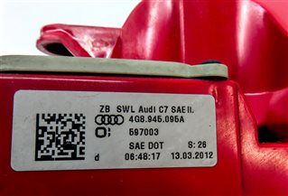 Thumbnail 6: 2012-2015 AUDI A7 S7 (C7 4G8) LEFT DRIVER REAR TAILLIGHT BRAKE LIGHT LAMP
