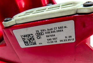Thumbnail 6: 2012-2015 AUDI A7 S7 (C7 4G8) RIGHT PASSENGER REAR TAILLIGHT BRAKE LIGHT LAMP