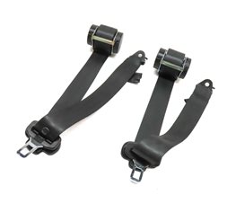 10 ROVER LR4 (L319) REAR 3RD ROW LEFT & RIGHT SEATBELT RETRACTOR SET/2 (Black)