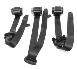 Thumbnail 2: 10 ROVER LR4 L319 REAR 2ND ROW LEFT/CENTER/RIGHT SEATBELT RETRACTOR SET/3(Black)
