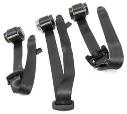 Thumbnail 3: 10 ROVER LR4 L319 REAR 2ND ROW LEFT/CENTER/RIGHT SEATBELT RETRACTOR SET/3(Black)