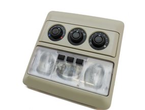 10 LAND ROVER LR4 L319 REAR OVERHEAD DOME LIGHT w/ HEAT AIR AC SWITCHES (Beige)