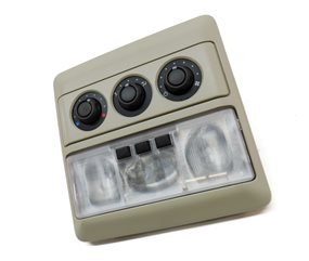 Thumbnail 3: 10 LAND ROVER LR4 L319 REAR OVERHEAD DOME LIGHT w/ HEAT AIR AC SWITCHES (Beige)