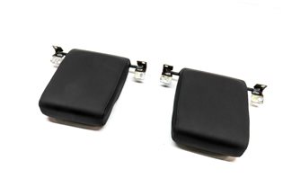 2010 LAND ROVER LR4 REAR 3RD ROW LEFT & RIGHT SEAT HEADREST SET/2 (Black)