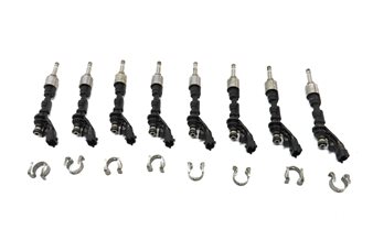 Thumbnail 2: 2010-2017 RANGE ROVER SPORT (L320 L322) JAGUAR XF XJ XK 5.0L FUEL INJECTOR SET 8