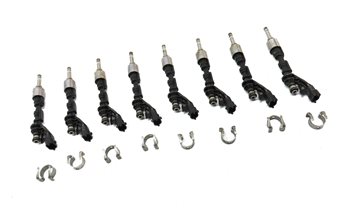 Thumbnail 3: 2010-2017 RANGE ROVER SPORT (L320 L322) JAGUAR XF XJ XK 5.0L FUEL INJECTOR SET 8