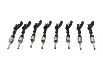 Thumbnail 5: 2010-2017 RANGE ROVER SPORT (L320 L322) JAGUAR XF XJ XK 5.0L FUEL INJECTOR SET 8
