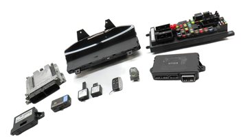 Thumbnail 3: 13 ROVER L405 5.0L NON SUPER ENGINE ECM BCM IMMOBILIZER MODULE KEY SET/10(257k)
