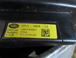 Thumbnail 7: 2013 LAND RANGE ROVER (L405) RADIO STEREO AUDIO SOUND SYSTEM SUB SUBWOOFER