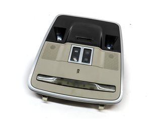 Thumbnail 1: 13 RANGE ROVER (L405) FRONT OVERHEAD DOME LIGHT LAMP w/ SWITCHES (Beige & Black)