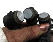 Thumbnail 4: 2011 MERCEDES GL450 (X164) REAR PARK ASSIST PDC SENSOR SET/4 w/HARNESS (Silver)