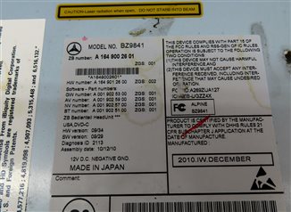 Thumbnail 5: 2010-2012 MERCEDES GL ML CLASS (W164 X164) RADIO STEREO CD NAVIGATION RECEIVER