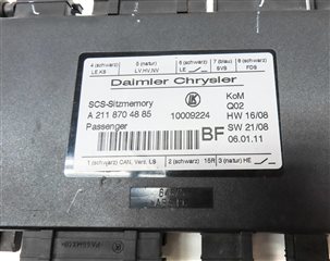 Thumbnail 4: 2011 MERCEDES GL450 (X164) FRONT RIGHT PASSENGER SEAT CONTROL MODULE