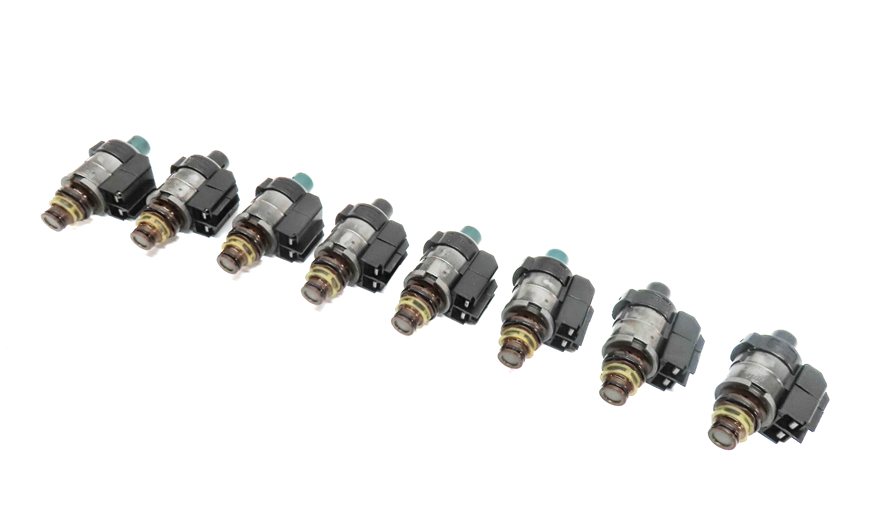 Thumbnail 1: 04-18 MERCEDES C CL E GL G ML S SLK 722.9 TRANSMISSION VALVE BODY SOLENOID SET-8