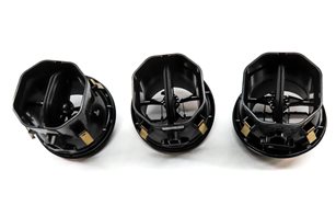 Thumbnail 4: 2019 MERCEDES GLC300 (X253) FRONT CENTER HEAT AIR AC DASH VENT SET/3 (BLACK)