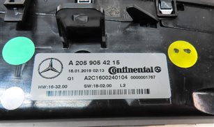 Thumbnail 6: 2015-2021 MERCEDES C300 C400 C450 GLC300 (W205 X253) TEMPERATURE CONTROL PANEL