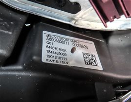 Thumbnail 6: 17-19 MERCEDES GLC CLASS X253 LEFT DRIVER SPORT STEERING WHEEL w/SWITCHES(BLACK)
