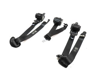 11 BMW X5 E70 REAR 2ND ROW LEFT/CENTER/RIGHT SEATBELT RETRACTOR SET/3 (BLACK)