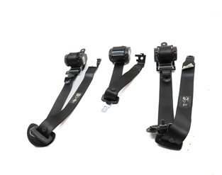 Thumbnail 2: 11 BMW X5 E70 REAR 2ND ROW LEFT/CENTER/RIGHT SEATBELT RETRACTOR SET/3 (BLACK)