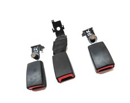 Thumbnail 3: 11 BMW X5 E70 REAR 2ND ROW LEFT/CENTER/RIGHT SEATBELT BUCKLE RECEIVER SET BLACK