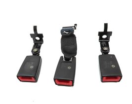 Thumbnail 4: 11 BMW X5 E70 REAR 2ND ROW LEFT/CENTER/RIGHT SEATBELT BUCKLE RECEIVER SET BLACK