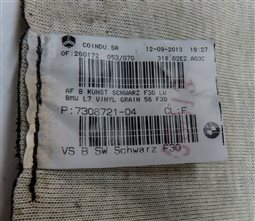 Thumbnail 7: 2014 BMW 328D (F30) FRONT RIGHT PASSENGER LOWER SEAT CUSHION (BLACK)
