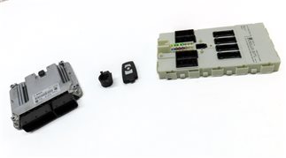 Thumbnail 11: 14-17 BMW 328i X3 (F25 F30) 2.0L N47T DIESEL ECM DME IMMOBILIZER MODULE KEY SET
