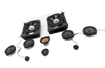 Thumbnail 14: 2014 BMW 328D (F30) RADIO STEREO SOUND SYSTEM SPEAKER SUB SUBWOOFER SET/10