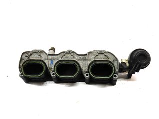 Thumbnail 2: 15 AUDI Q7 (4L) 3.0L SUPER (CTWA) ENGINE RIGHT LOWER INTAKE MANIFOLD w/FUEL RAIL